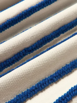 Copricuscino reversibile con scritta ricamata Blah Blah
