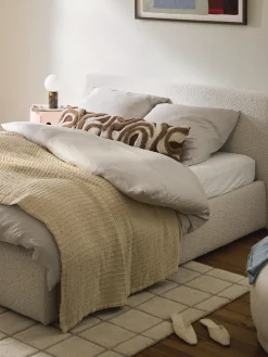 Copricuscino XL fatto a mano con design trapuntato Jiri
