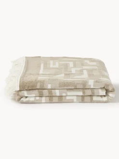 Copriletto jacquard con frange Fran