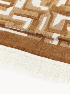 Copriletto jacquard con frange Fran