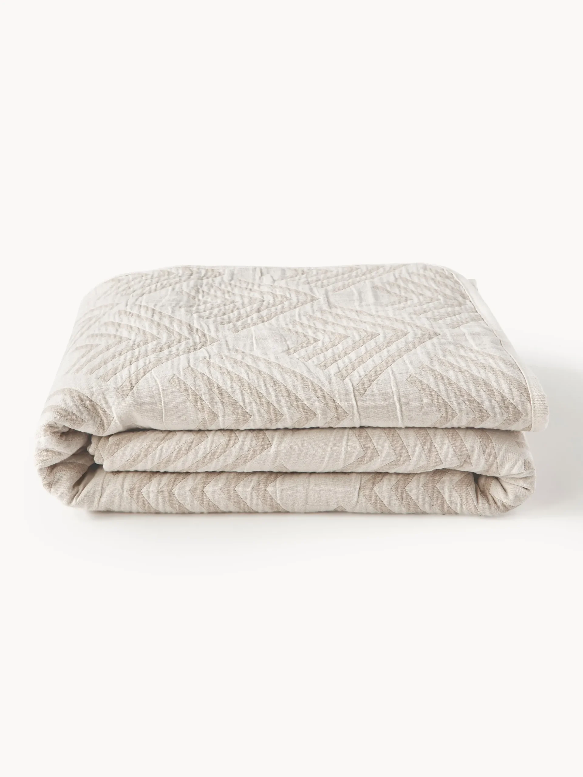 Copriletto jacquard con motivo grafico Milano