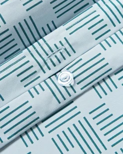 Copripiumino in cotone percalle con stampa geometrica Inki