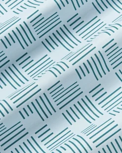 Copripiumino in cotone percalle con stampa geometrica Inki