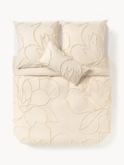Copripiumino in cotone percalle con design trapuntato Madeline