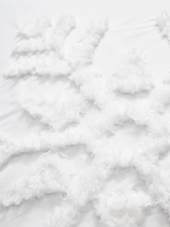 Copripiumino in cotone percalle con motivo fiocco di neve trapuntato Vidal