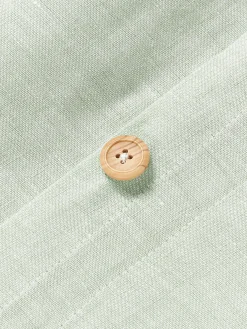 Copripiumino in lino con cucitura in rilievo Linna