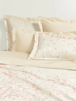 Copripiumino in raso di cotone con stampa floreale Sakura