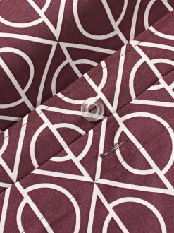 Copripiumino in cotone con stampa geometrica Jella