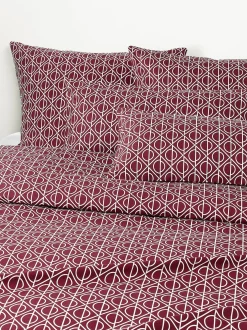 Copripiumino in cotone con stampa geometrica Jella