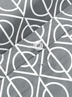 Copripiumino in cotone con stampa geometrica Jella