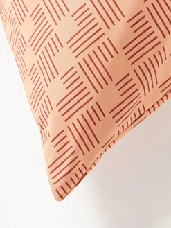 Copripiumino in cotone percalle con stampa geometrica Inki