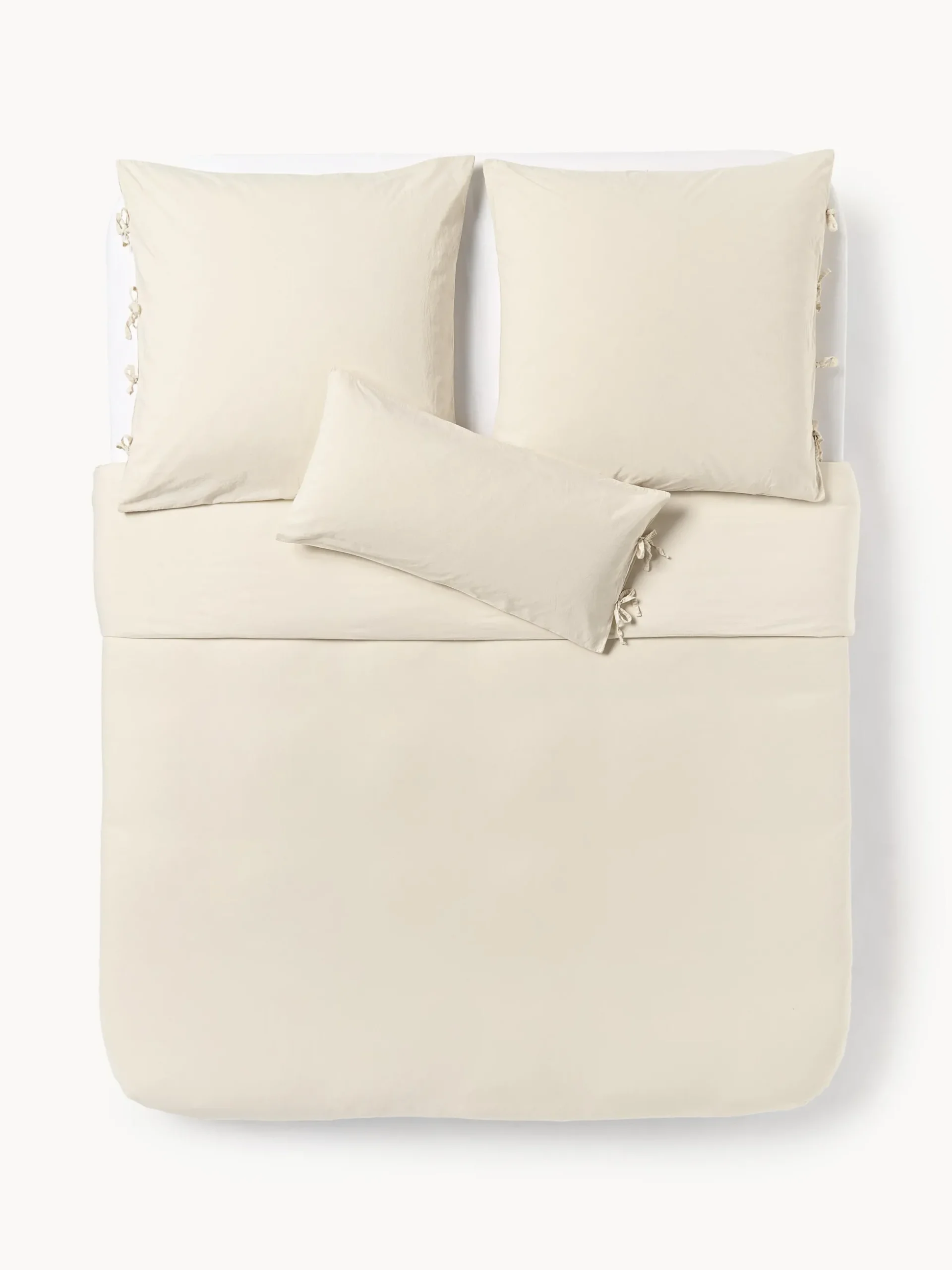 Copripiumino in cotone percalle lavato Leonie