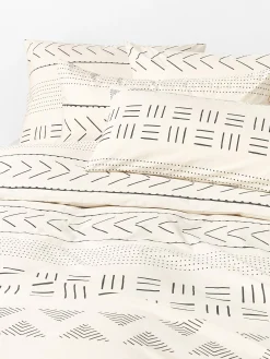 Copripiumino in cotone percalle con motivo boho Kohana