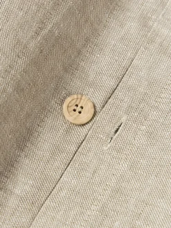 Copripiumino in lino con cucitura in rilievo Linna
