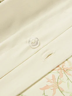 Copripiumino in raso di cotone con stampa floreale Leticia