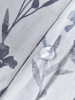 Copripiumino in raso di cotone con motivo jacquard Hurley