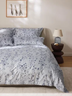 Copripiumino in raso di cotone con motivo jacquard Hurley