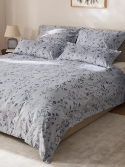 Copripiumino in raso di cotone con motivo jacquard Hurley
