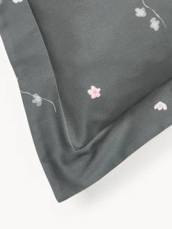 Copripiumino in raso di cotone con stampa floreale Sakura