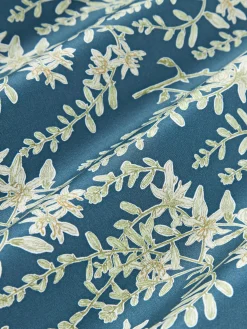 Copripiumino in raso di cotone con stampa floreale Leticia