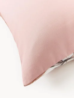 Copripiumino in raso di cotone con stampa floreale Flori