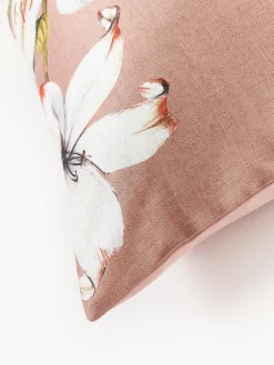 Copripiumino in raso di cotone con stampa floreale Flori