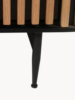 Credenza alta con anta scorrevole e frontale scanalato Linea