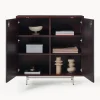 Credenza alta con ante in vetro a specchio Scarlett