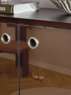 Credenza alta con ante in vetro a specchio Scarlett