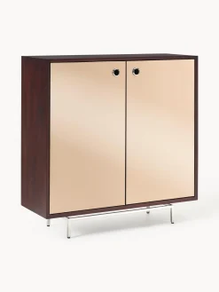 Credenza alta con ante in vetro a specchio Scarlett