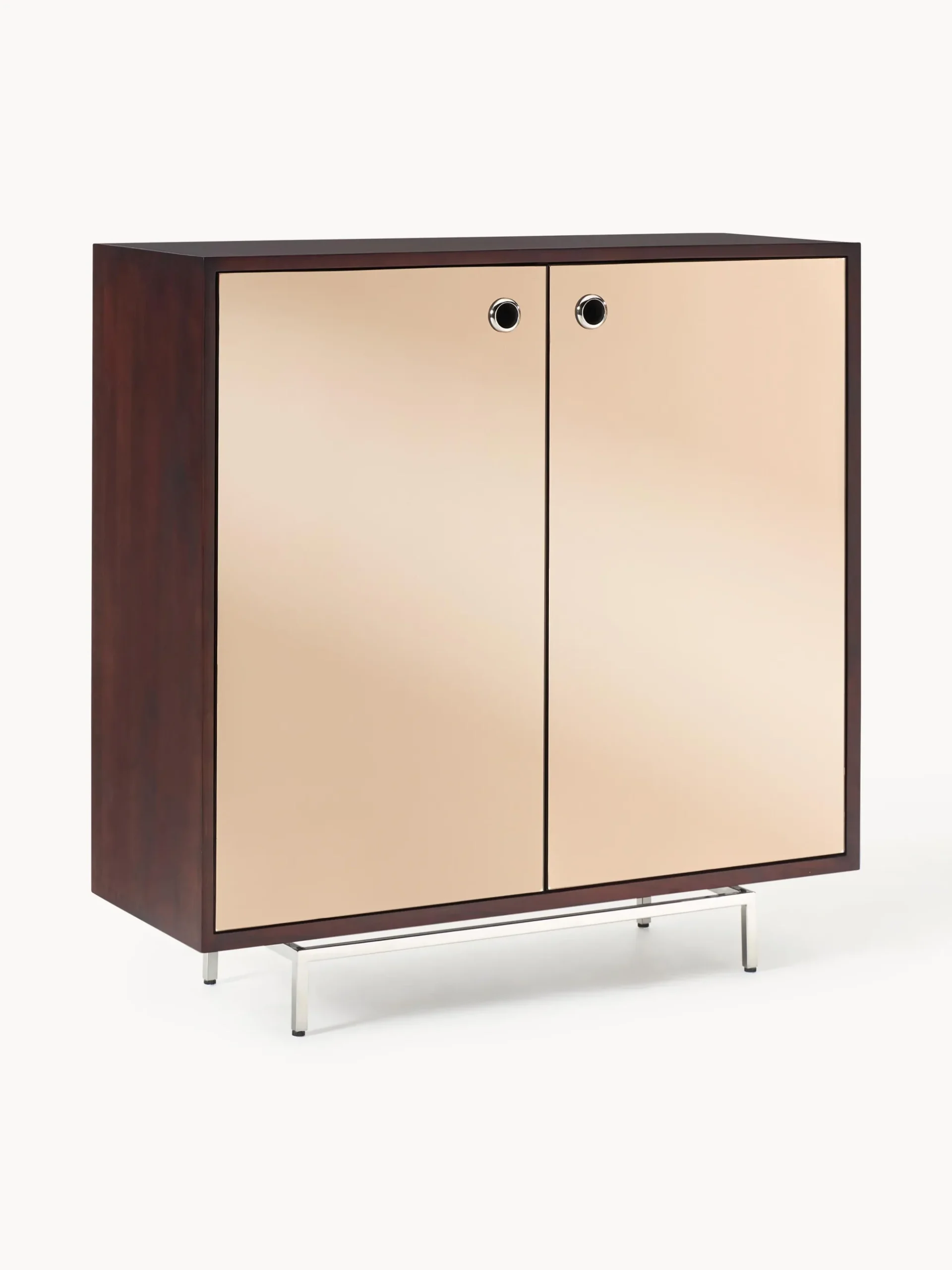 Credenza alta con ante in vetro a specchio Scarlett