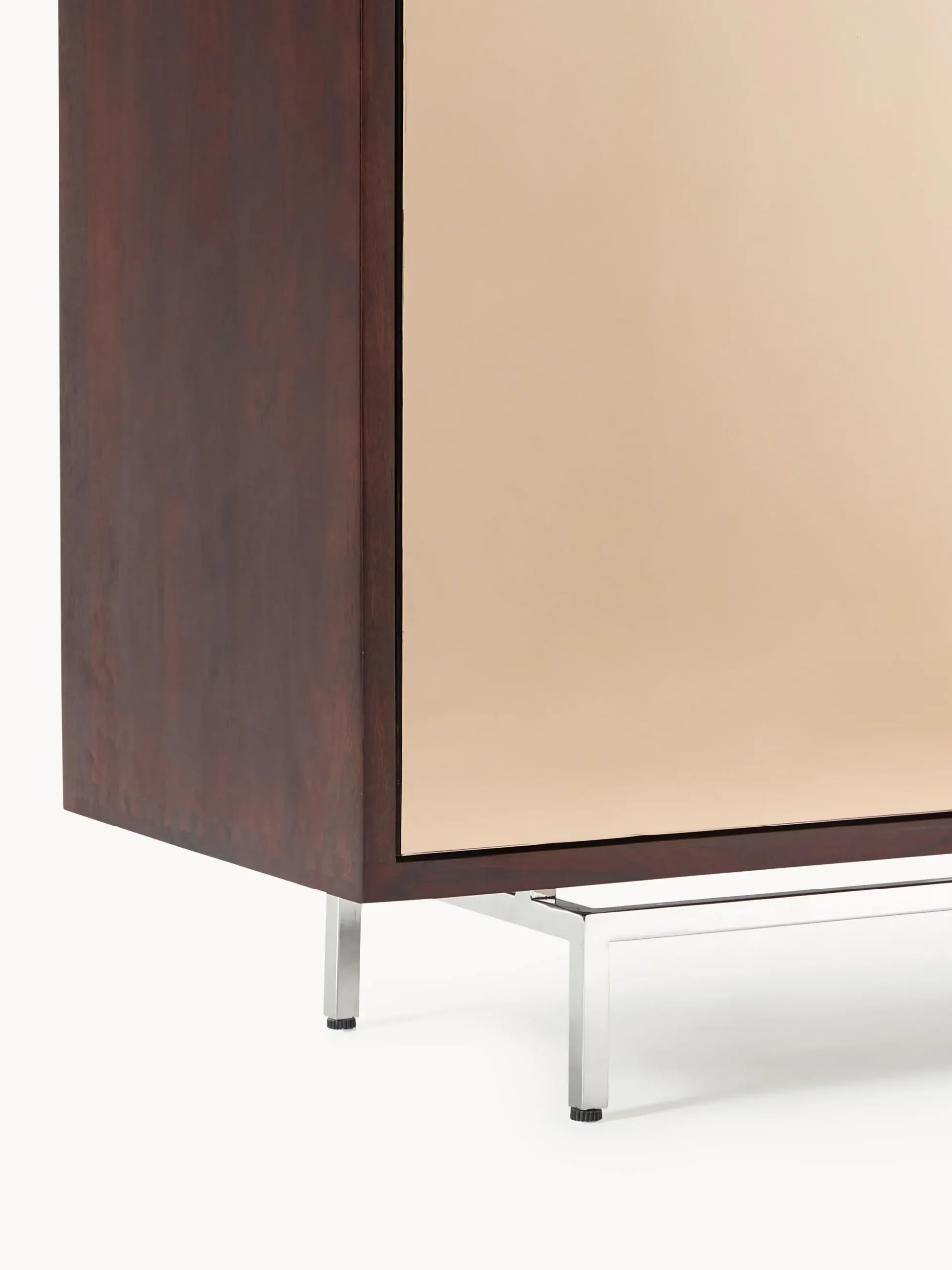 Credenza alta con ante in vetro a specchio Scarlett