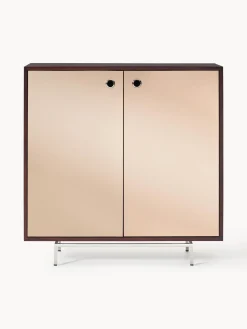 Credenza alta con ante in vetro a specchio Scarlett