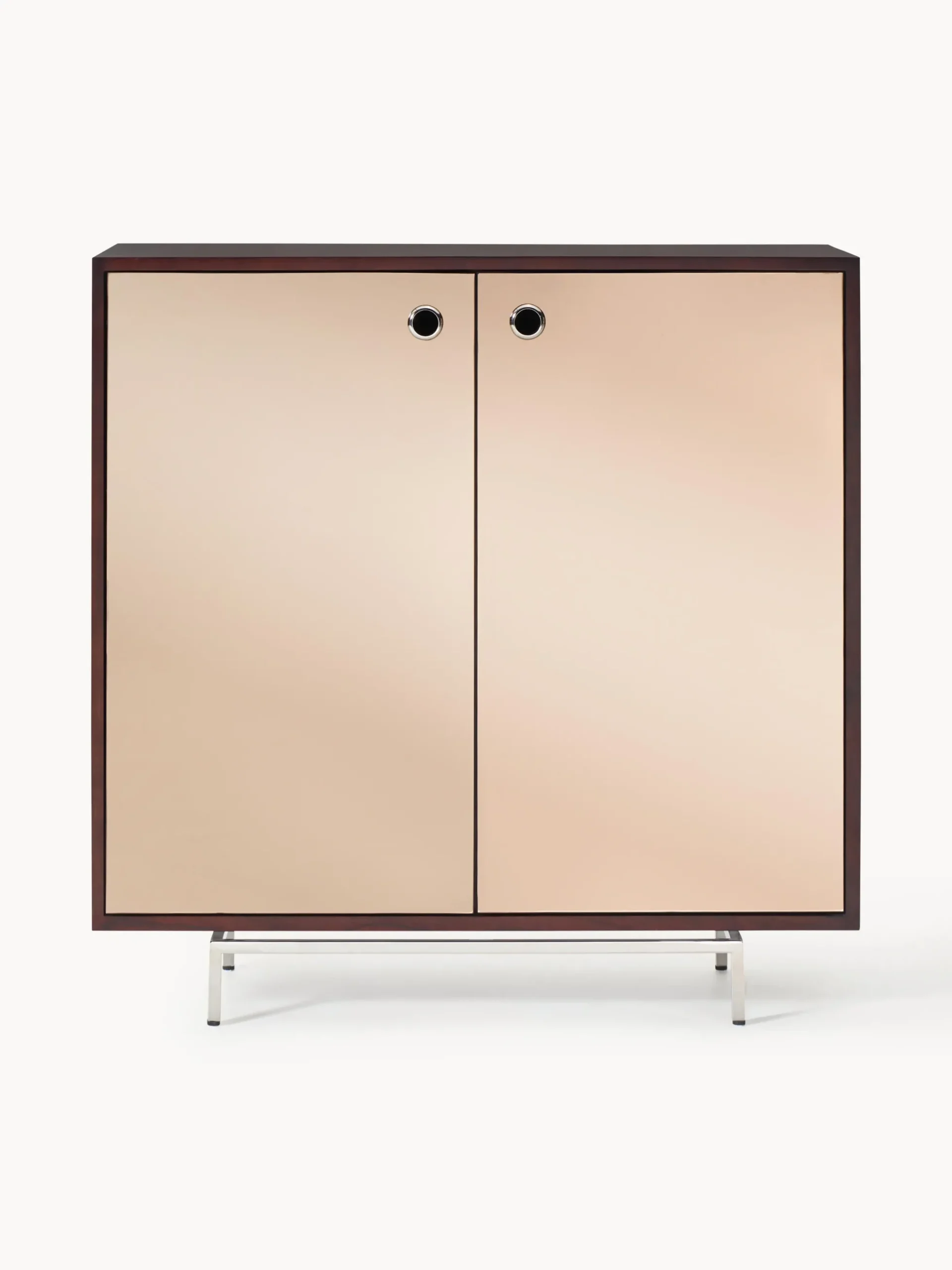 Credenza alta con ante in vetro a specchio Scarlett