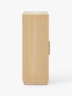 Credenza alta in legno con frontale imbottito Wisp