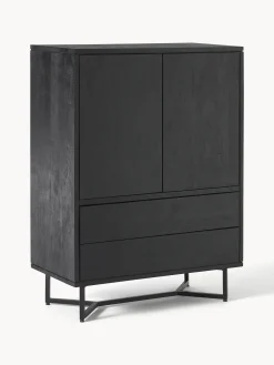 Credenza alta in legno di mango Luca