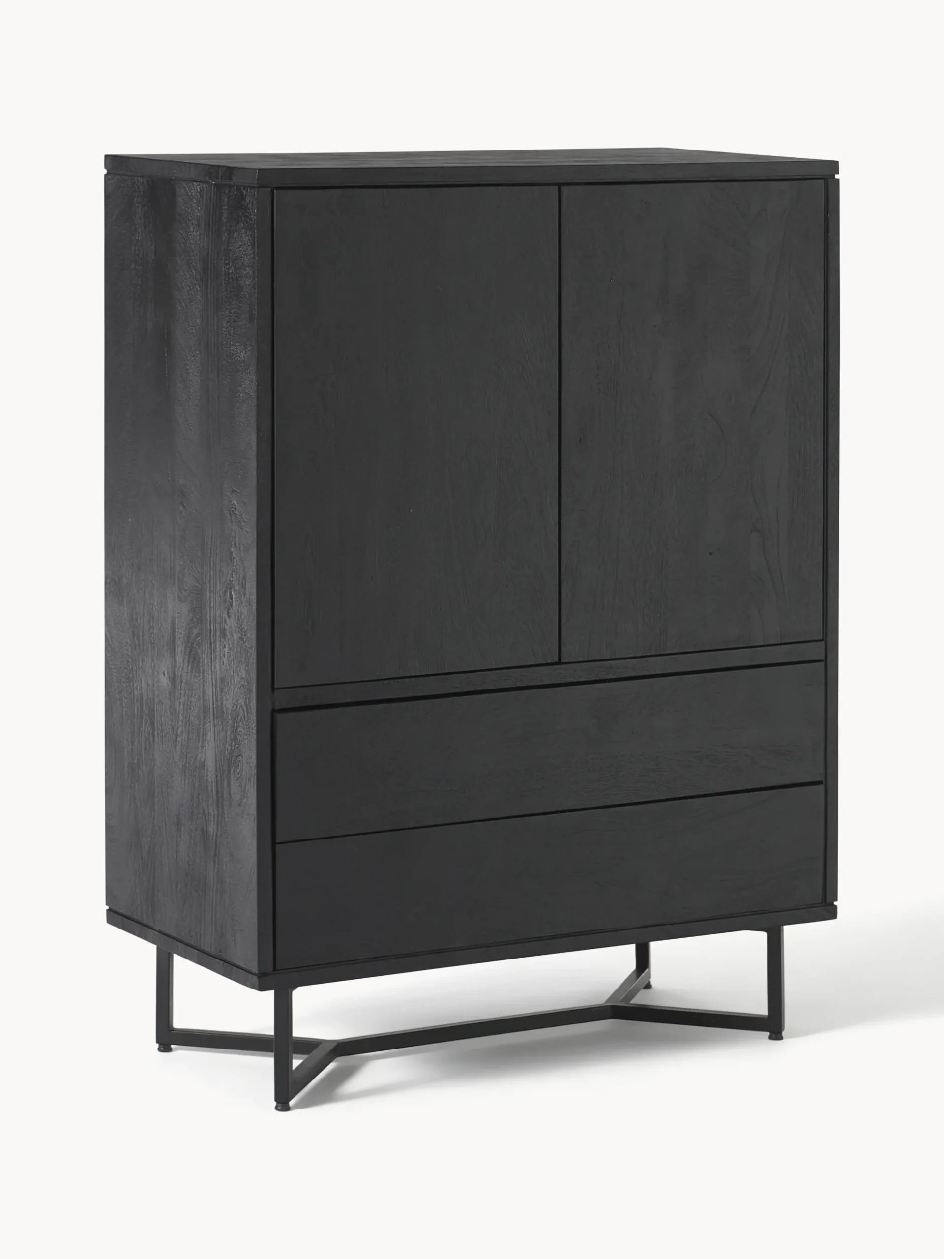 Credenza alta in legno di mango Luca