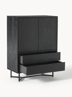 Credenza alta in legno di mango Luca