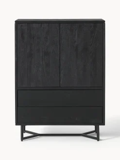 Credenza alta in legno di mango Luca