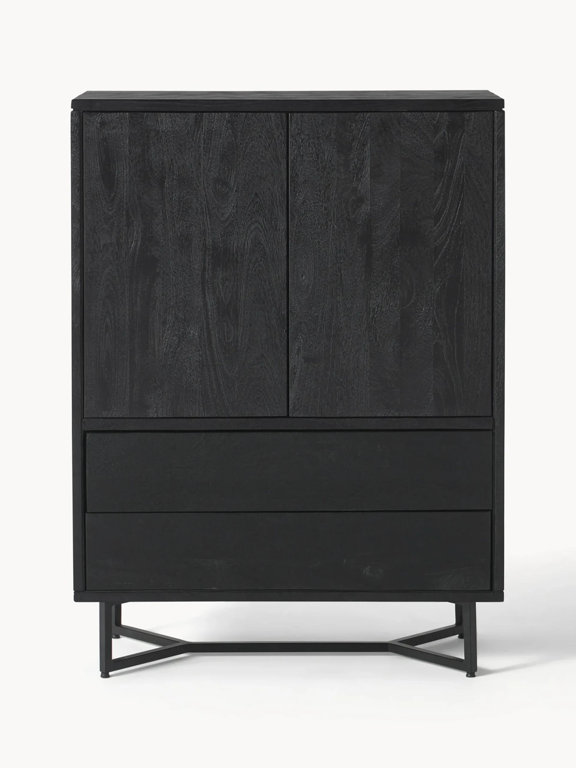 Credenza alta in legno di mango Luca