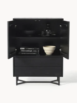 Credenza alta in legno di mango Luca
