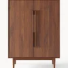 Credenza alta in legno di mango Paul