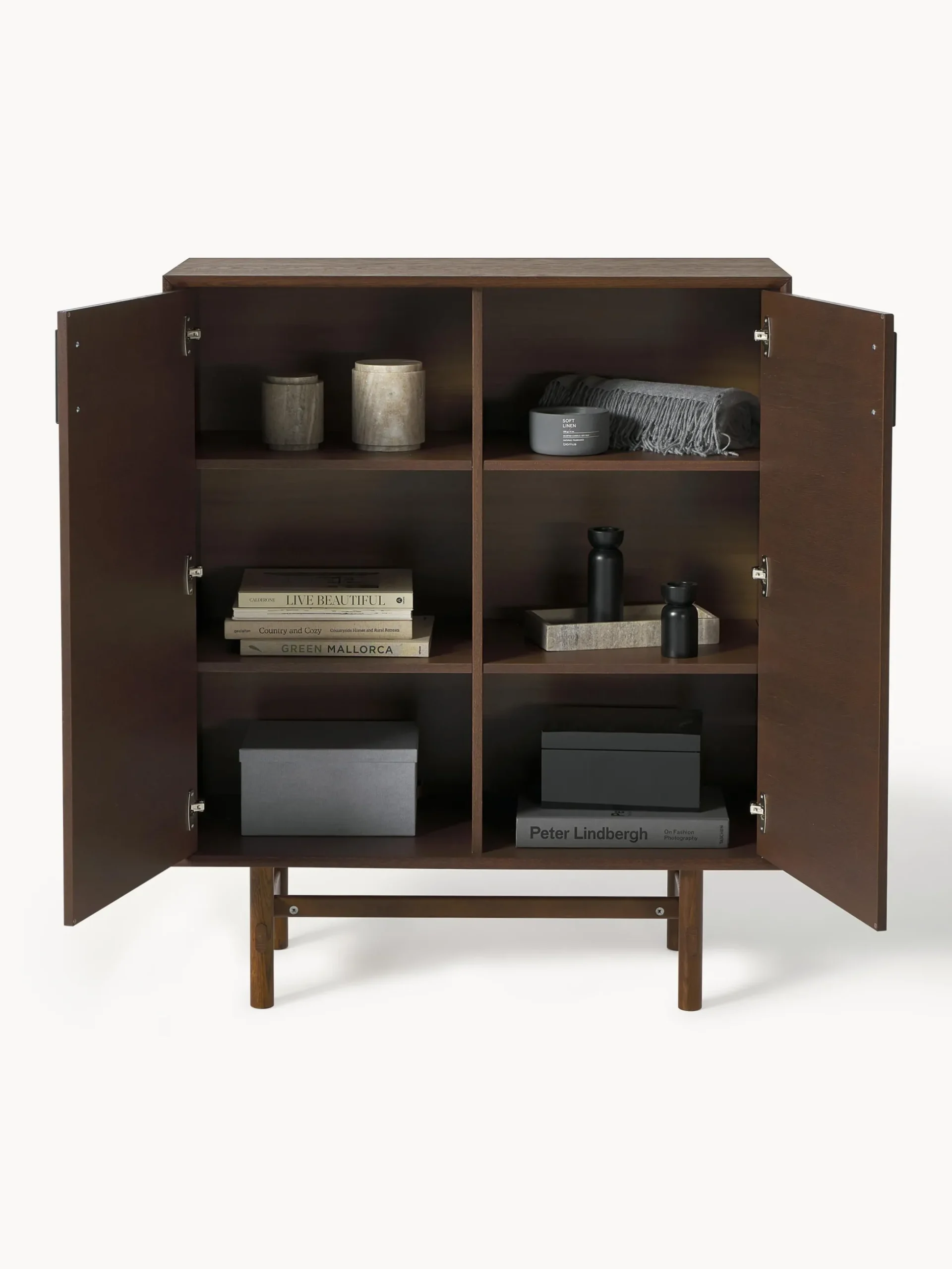 Credenza alta in legno di quercia Diana