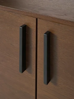 Credenza alta in legno di quercia Diana