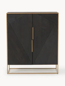 Credenza alta in legno di mango Harry