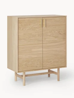 Credenza alta in legno di quercia Diana