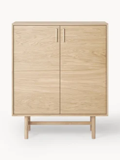 Credenza alta in legno di quercia Diana