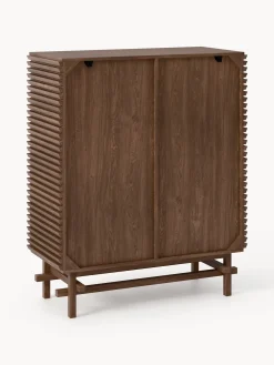 Credenza alta in legno di quercia Pierce