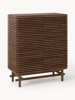 Credenza alta in legno di quercia Pierce