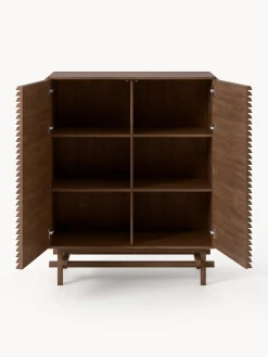 Credenza alta in legno di quercia Pierce